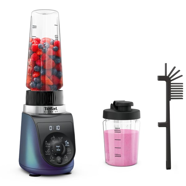 Tefal Blend Up BL19H4F0 blender 0,85 L Bordplade blender 1000 W Blå, Transparent