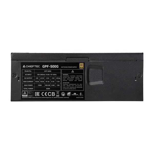 Chieftec Smart GPF-500G virtalähdeyksikkö 500 W 24-pin ATX TFX Musta