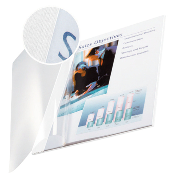 Leitz Soft Covers A4 Hvid 10 stk