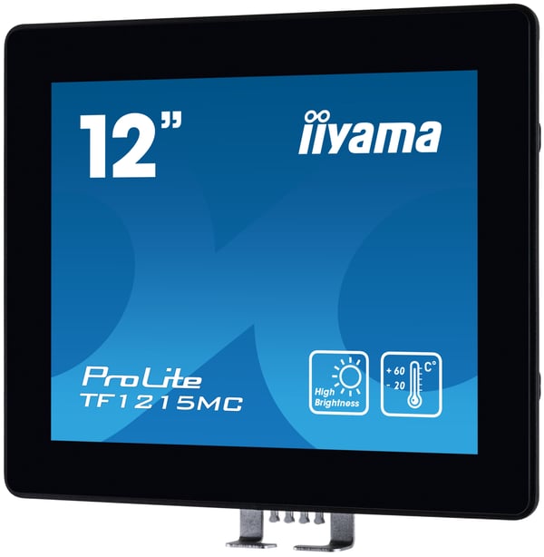 iiyama TF1215MC-B1 tietokoneen litteä näyttö 30,7 cm (12.1") 1024 x 768 pikseliä LCD Kosketusnäyttö Musta
