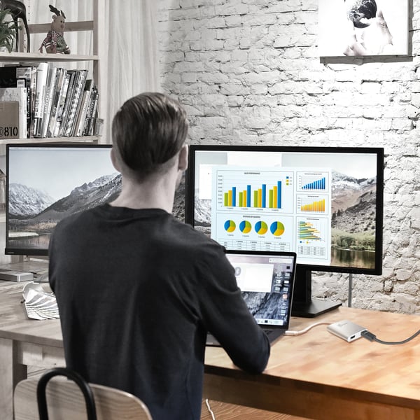 j5create JUA365-N USB™ 3.0 till dubbel HDMI-adapter för flera skärmar