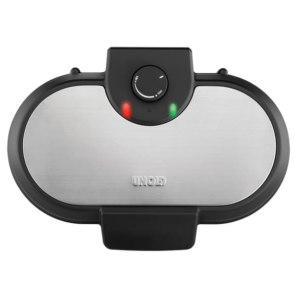 Unold 48165 crêpe-pannu 2 kreppi(ä) 1000 W Musta, Ruostumaton teräs