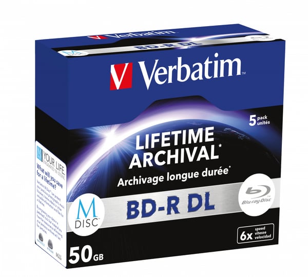 Verbatim MDISC BD-R DL 50 GB 5 stk