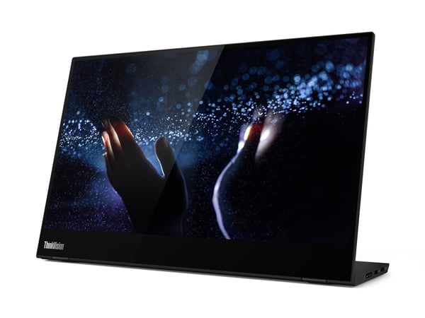 Lenovo ThinkVision M14t platta pc-skärmar 35,6 cm (14") 1920 x 1080 pixlar Full HD LED Pekskärm Svart