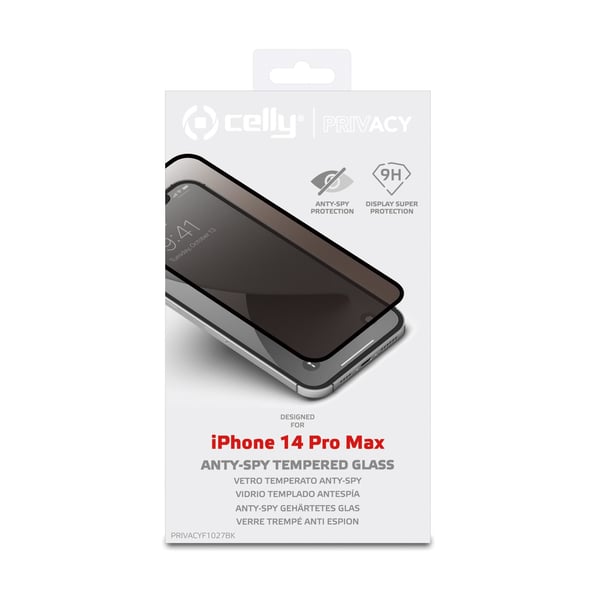 Celly PRIVACYF1027BK Skærm og -bagsidebeskytter til mobiltelefon Klar skærmbeskytter Apple 1 stk