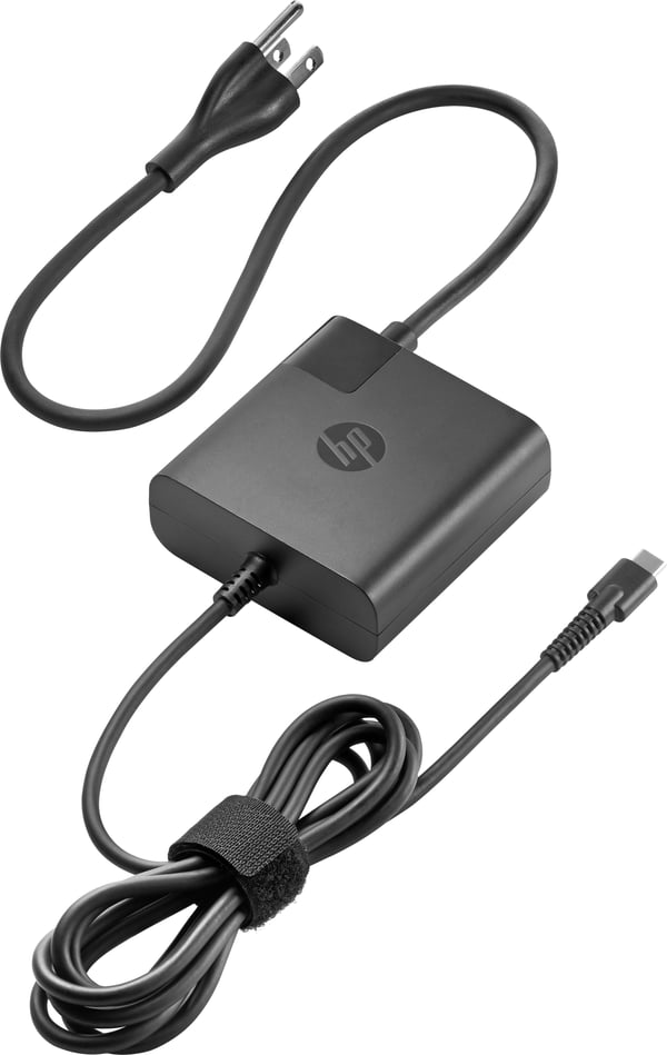 HP 1HE08AA strømadapter og vekselret Sort