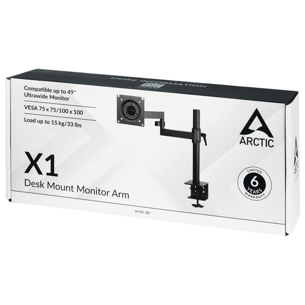 ARCTIC X1 109,2 cm (43") Vastaanotto Musta