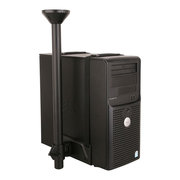Techly ICA-CS 63 CPU holder Skrivebordsmonteret CPU-holder Sort