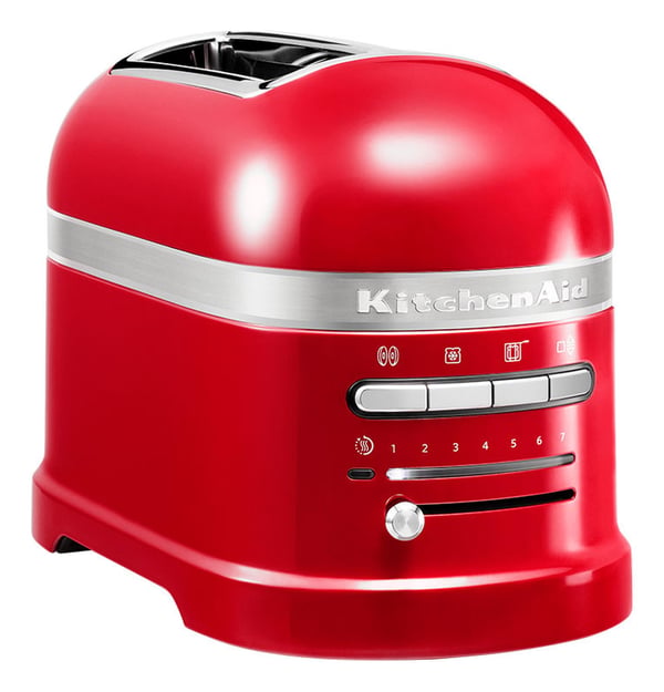 KitchenAid 5KMT2204EER 7 2 skive(r) 1250 W Rød, Rustfrit stål