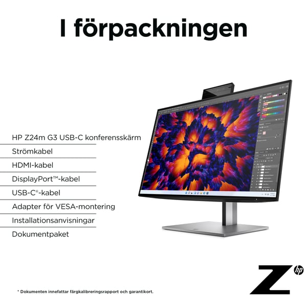 HP Z24mG3 QHD-konferensbildskärm