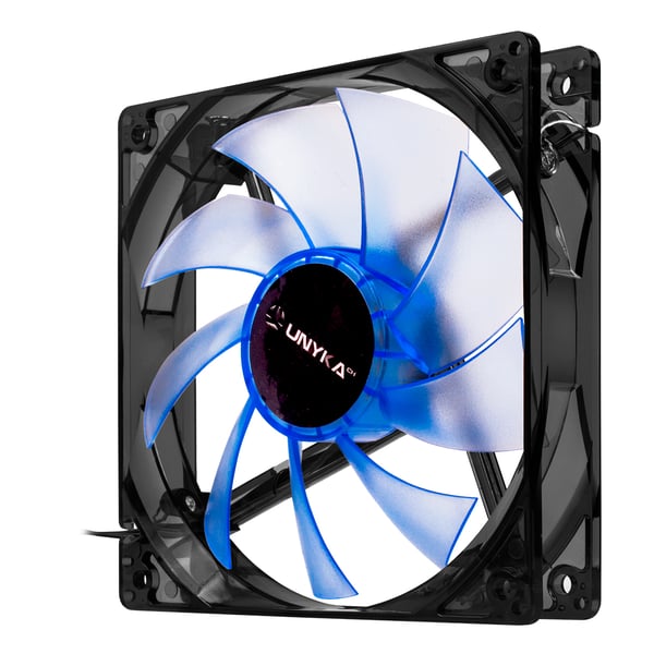UNYKAch 51791 Computerkølesystem Computerkabinet Ventilator 12 cm Grå, Transparent