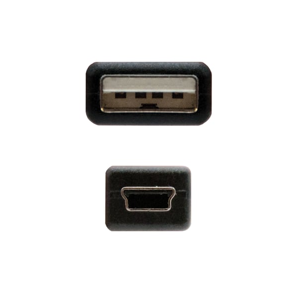 Nanocable 10.01.0401 USB-kabel USB 2.0 1 m USB A Mini-USB B Sort