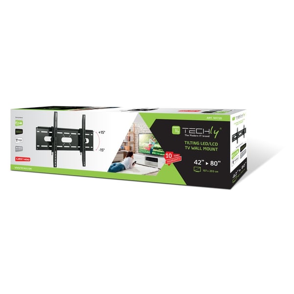 Techly ICA-PLB 890 TV-kiinnike 2,03 m (80") Musta