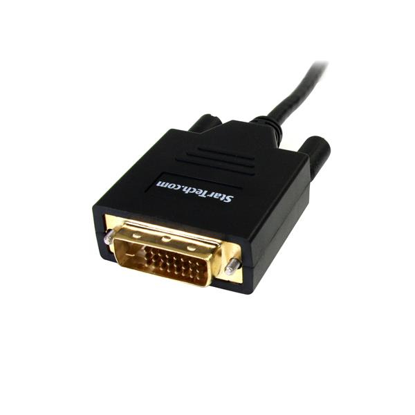 StarTech.com MDP2DVIMM6 videokabel adapter 1,8 m Mini DisplayPort DVI-D Sort