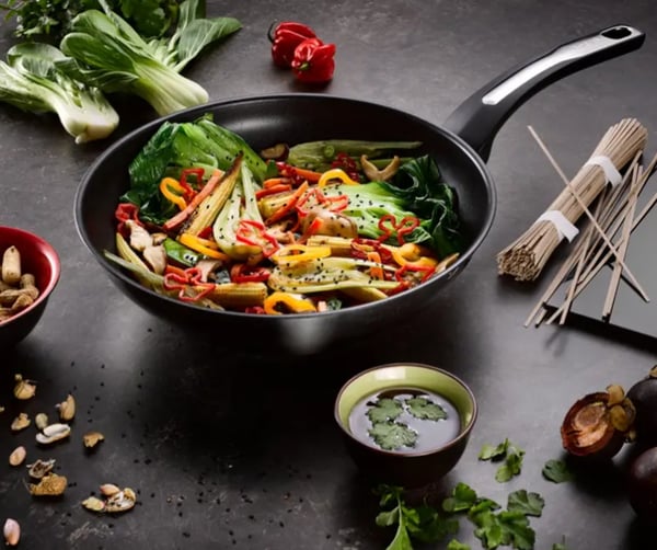 Tefal Emotion E3001904 stegepande Wok/Stirfry pande Rund