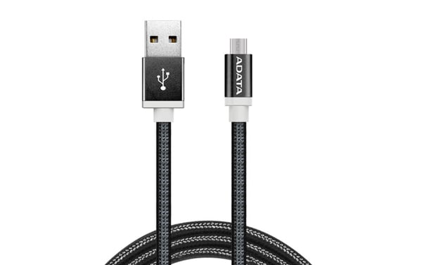 ADATA 1m, USB2.0-A/USB2.0 Micro-B USB-kabel USB A Micro-USB B 0,48 Gbit/sek. Sort