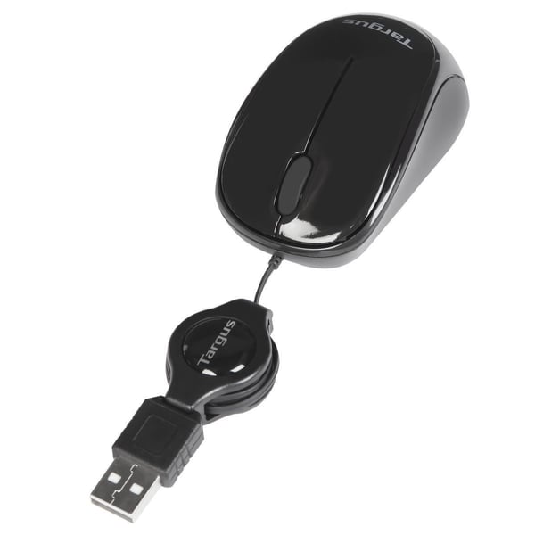 Targus AMU75EU mus Rejse Ambidextrous USB Type-A Blue Trace 1000 dpi