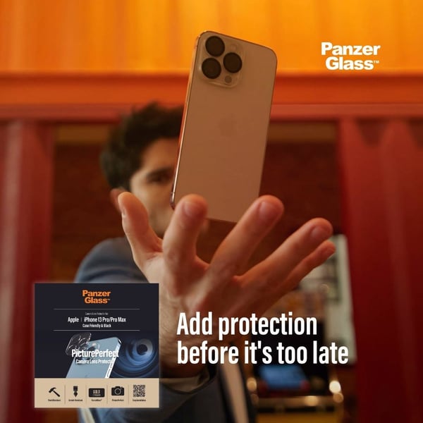 PanzerGlass ® PicturePerfect Camera Lens Protector iPhone 13 Pro | 13 Pro Max Genomskinligt skärmskydd Apple 1 styck