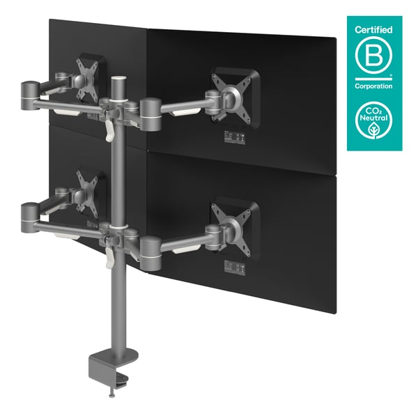 Dataflex Viewmate 47,8 cm (18.8") Bord Silver