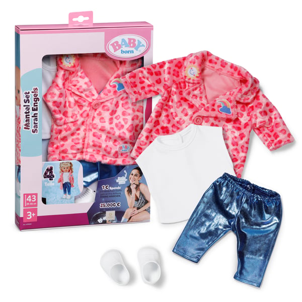 BABY born Mantel Set Sarah Dukketøjsæt