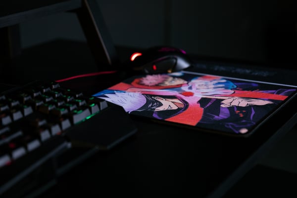 Konix KX JUJUSTU MOUSEPAD M DARK Spelmusmatta Multifärg