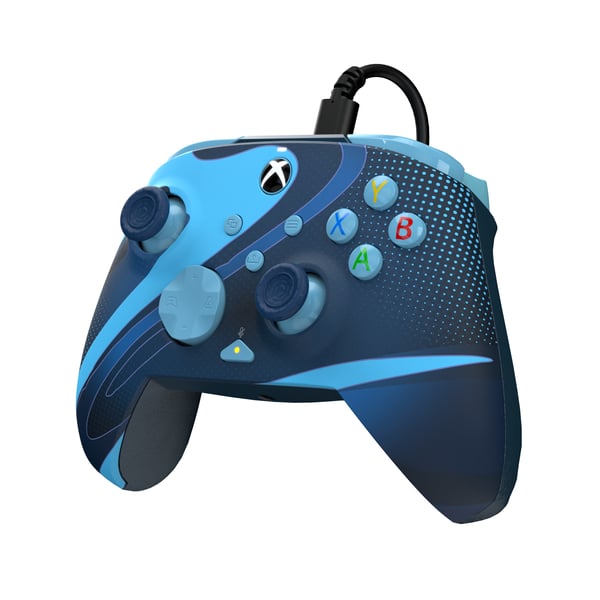 PDP REMATCH GLOW Advanced Blå USB Spelplatta Analog / Digital PC, Xbox One, Xbox Series S, Xbox Series X