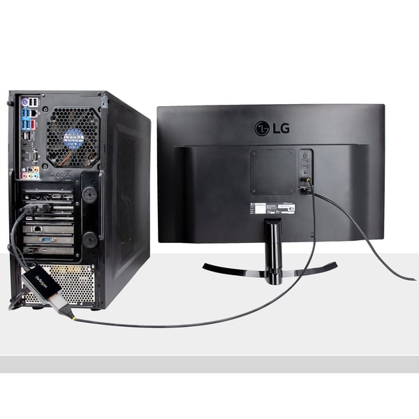 StarTech.com DVI2DP2 videokabel adapter 0,254 m DVI-D DisplayPort Sort