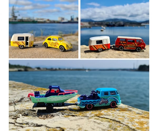 Majorette VW The Originals Trailer Asst., 4-asst