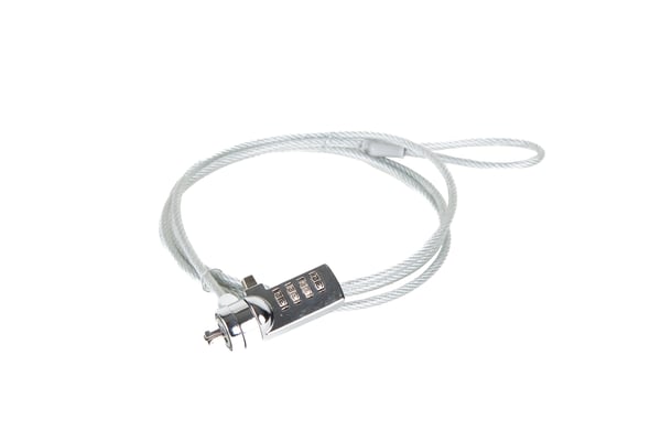 iggual Secure 4D kabellås Silver 1,5 m
