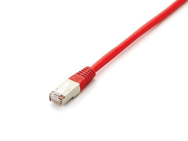 Equip 605620 verkkokaapeli Punainen 1 m Cat6a S/FTP (S-STP) Pyöreä