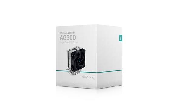 DeepCool AG300 Kretsuppsättning Luftkylare 9,2 cm Svart, Metallisk