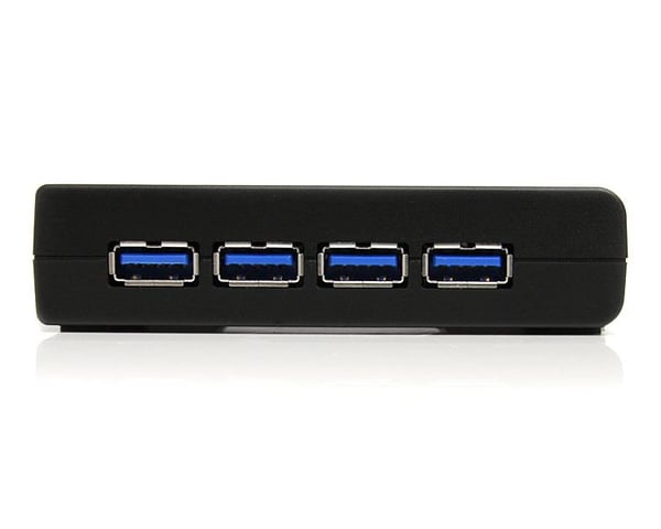 StarTech.com Svart SuperSpeed USB 3.0-hubb med 4 portar