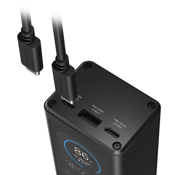 Lenovo 140W Smart Laptop Power Bank Litiumioni (Li-Ion) 20000 mAh Musta