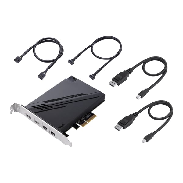 ASUS ThunderboltEX 4 nätverkskort/adapters Intern Mini DisplayPort, PCIe, Thunderbolt, USB 2.0, USB 3.2 Gen 2 (3.1 Gen 2)