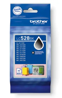 Brother LC528BKP bläckpatroner 1 styck Original Svart Brother LC528BKP bläckpatroner 1 styck Original Svart