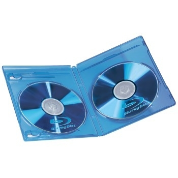 Hama Blu-ray Disc Double Jewel Case, 3 pcs./pack, blue 2 diske Blå