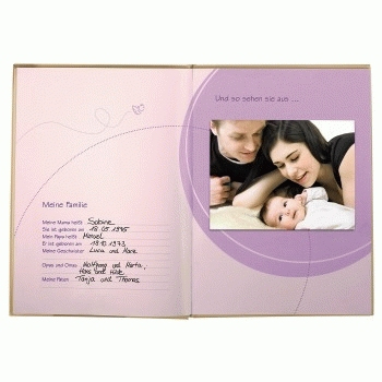 Pikkukuva 2 / 2: Hama Baby Diary "Baby Feel" valokuvakansio Beige 44 arkkia