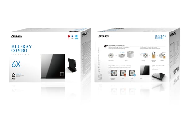 Pikkukuva 4 / 5: ASUS SBC-06D2X-U levyasemat Blu-Ray DVD Combo Musta