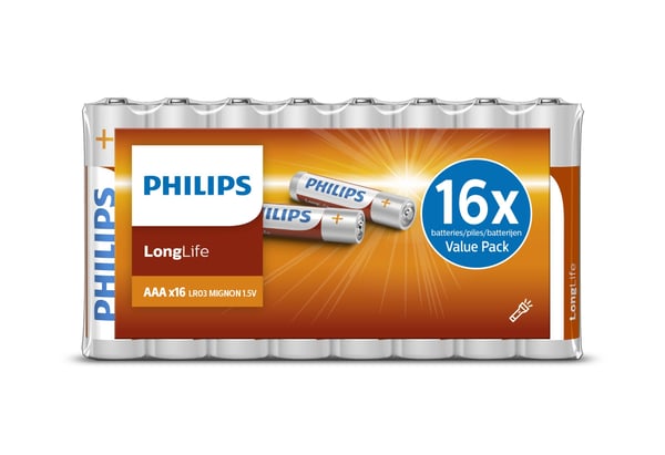 Philips LongLife R03L16F/10 husholdningsbatteri Engangsbatteri AAA Zinkchlorid