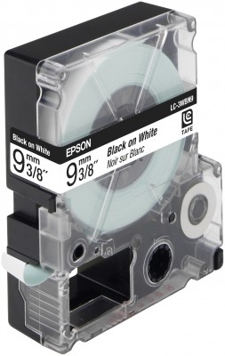 Epson Label Cartridge Standard LC-3WBN9 Standard Black/White 9mm (9m)