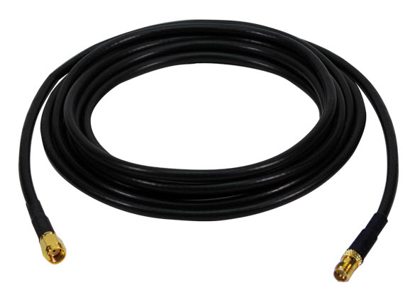 LogiLink 5m RP-SMA M/F signaalikaapeli Musta