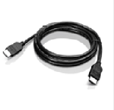 Lenovo 2.0m DVI DVI kabel 2 m DVI-D Sort