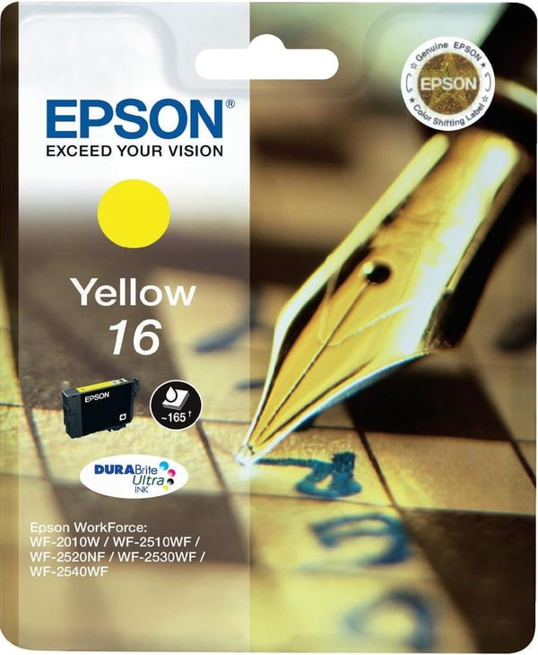 Epson Pen and crossword Enkeltpakke, gul 16 DURABrite Ultra Ink