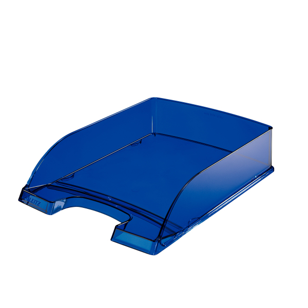 Leitz 52260039 skrivbordskorgar Polystyren Blå, Transparent