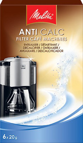Melitta ANTI CALC Filter, 6 x 20g kalkinpoistoaine Kodinkoneet