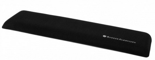 BakkerElkhuizen Trapezium Ergo Wrist Rest Compact handledsstöd Plast, Gummi, Textil Svart