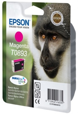 Epson Monkey Mustepatruuna Magenta T0893 DURABrite Ultra Ink