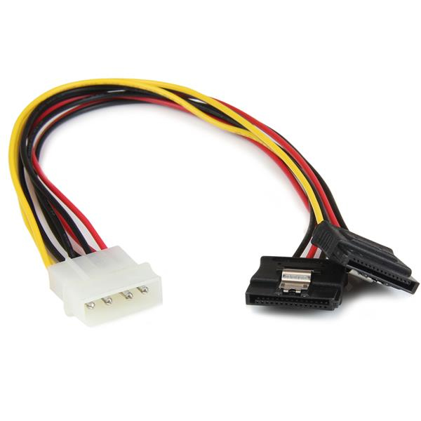StarTech.com 30 cm 4-Pin LP4 til SATA Y-strømkabel - LP4 til Serial-ATA Splitter Y-kabel (PYO2LP4LSAT