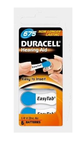 Duracell DA675N6 husholdningsbatteri Engangsbatteri Zink-luft