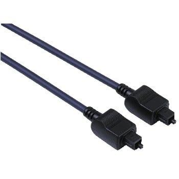Hama Audio Optical Fibre Connecting Cable ODT Male Plug (Toslink), 1.5 m lydkabel 1,5 m Sort